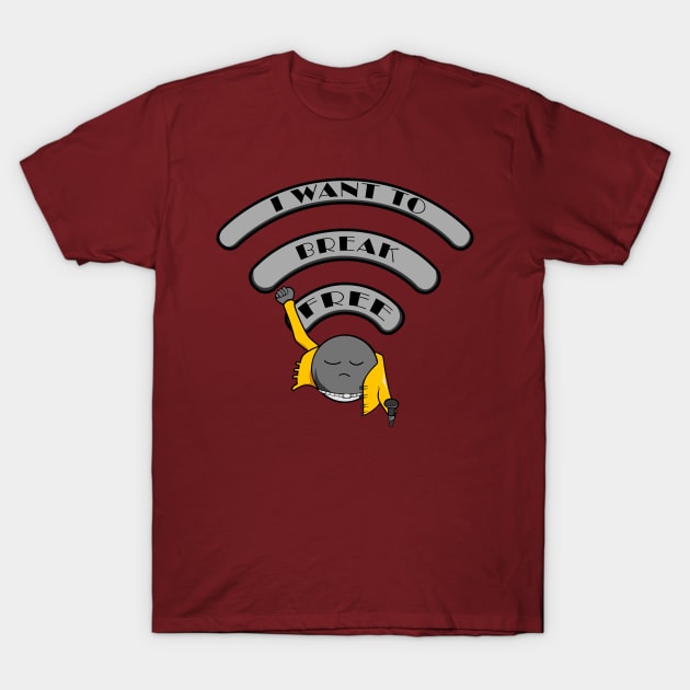 Mercury WIFI - I want to break free T-Shirt by Quentin1984